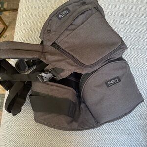 miami Men's Charcoal Grey Belt Bag with Multiple Pockets